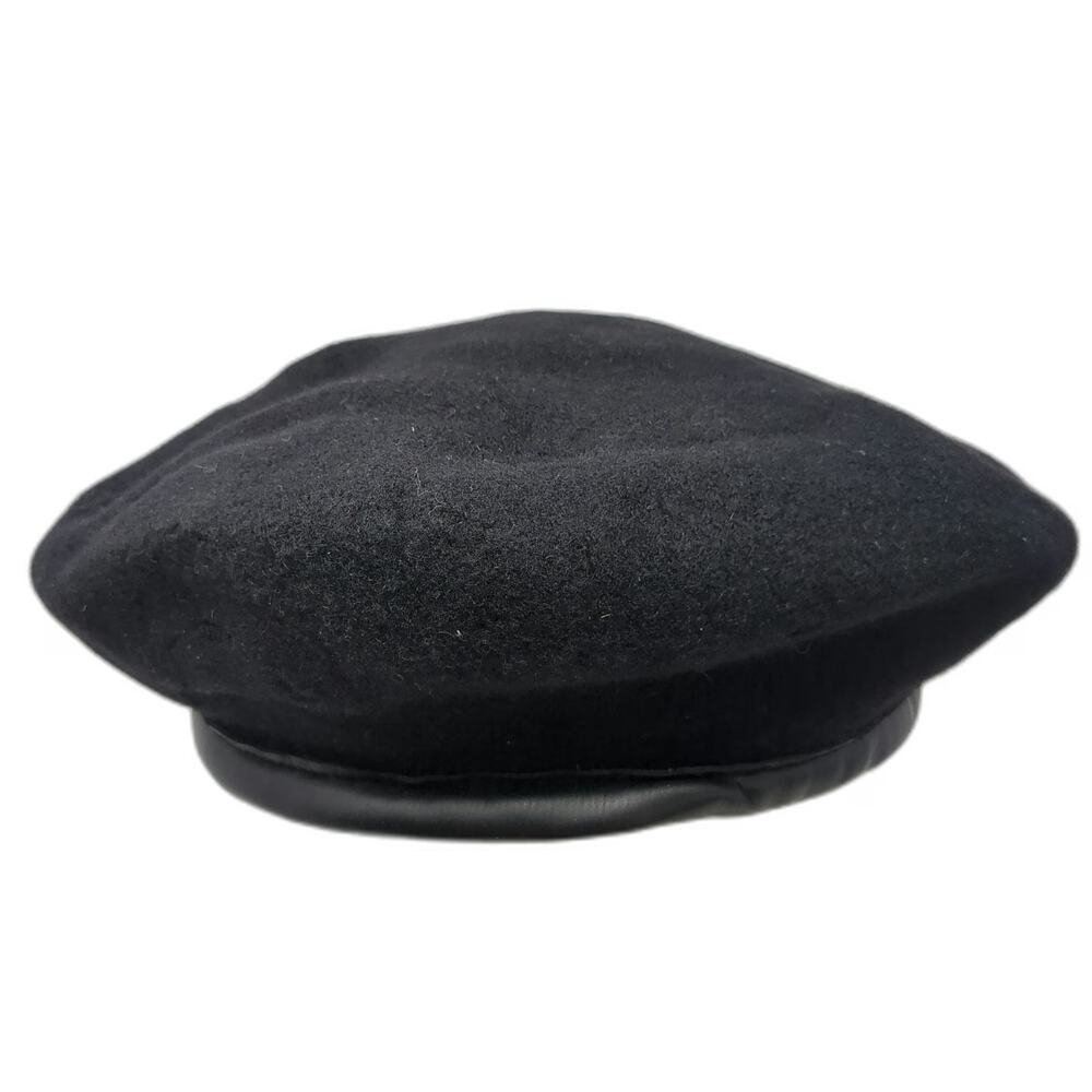 Para De Luxe Army Cap Black L Wool Paratrooper Beret Made in Czech Republic hat